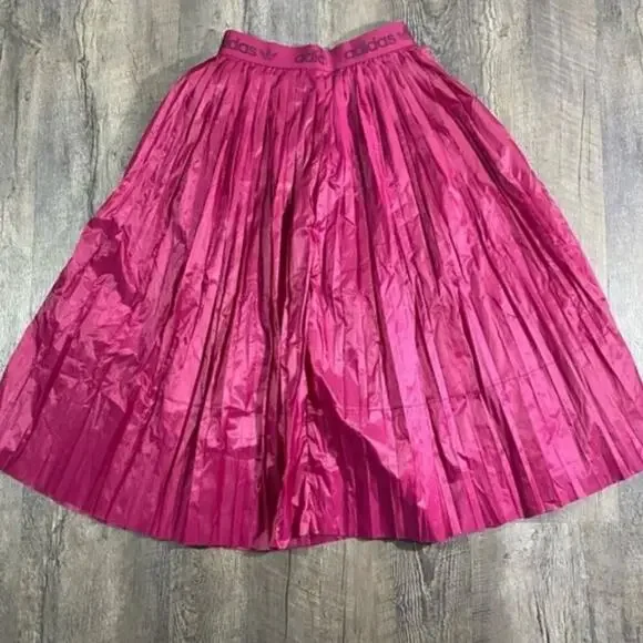Adidas Metallic Pleated Skirt berry M - Picture 7 of 7
